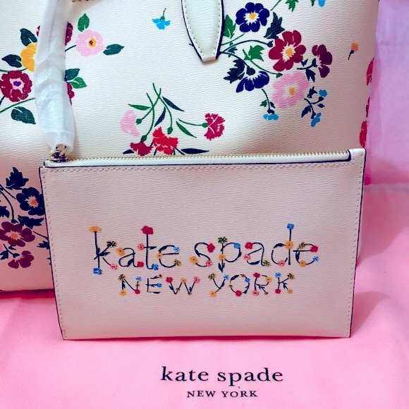 Kate Spade All Day Bouquet Toss Floral Large Tote BNWT - Picture 6 of 9